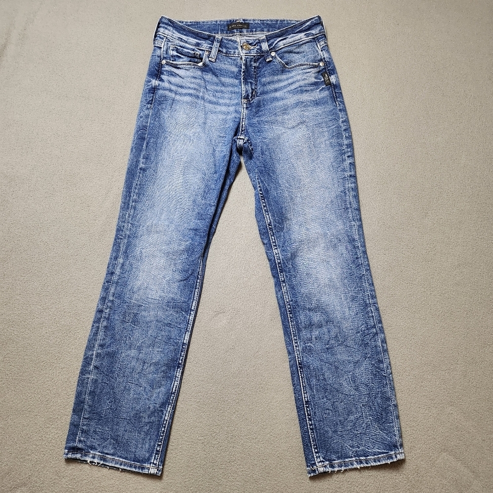 Silver Jeans Suki Crop Jeans Capris | Mid Rise | Sz 29